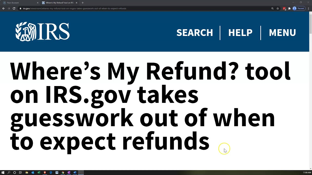 Where’s My Refund? tool on IRS.gov takes guesswork out of when to