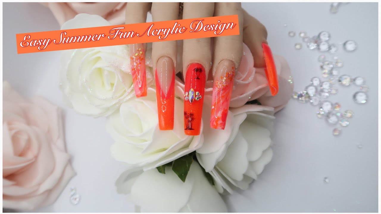 Easy Summer Fun Acrylic Design