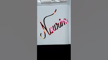 Nourin 🥰 beautiful name #comment your name #art #calligraphy #cursivewriting #shortvideos #shorts