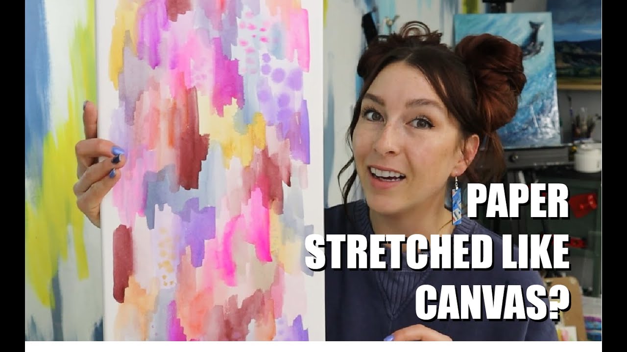 Stretching Watercolor Paper Like a Canvas - Easy Tutorial