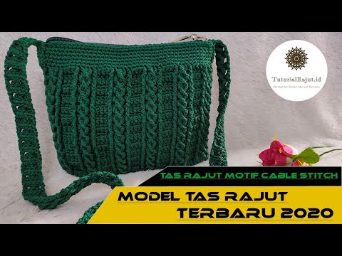 Crochet || Tas Rajut || Model Tas Rajut Terbaru 2020 || Tas Rajut Pesta Hallo Sahabat Rajuters, Tas . 