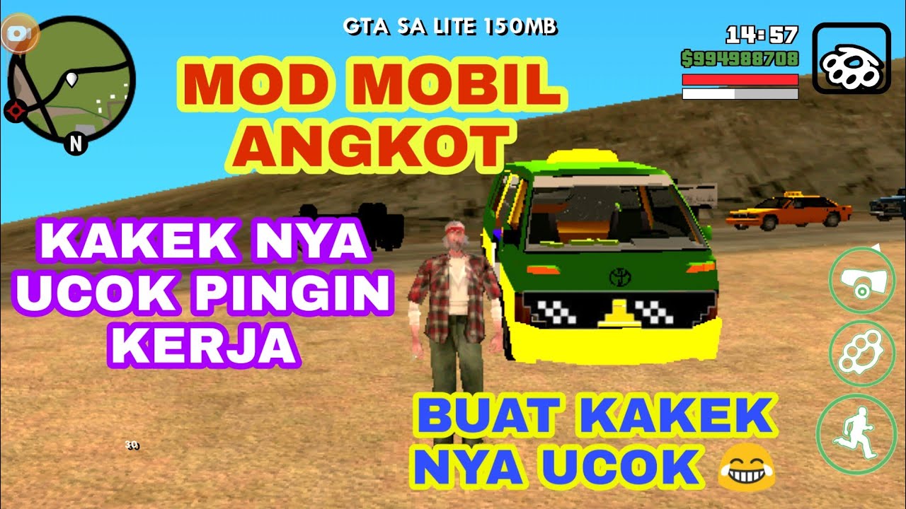 MOD MOBIL ANGKOT. GTA SA ANDROID YouTube