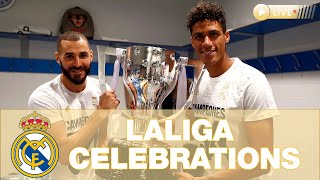 Real Madrids LaLiga title dressing room celebrations