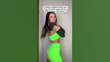Supporting the unrealistic narrative that a girl’s belly must be flat is a bad habit 😤
