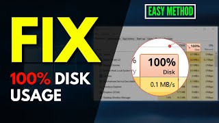 How To Fix 100% Disk Usage in Windows 10 || SOLVED 100% DISK USAGE Windows 10 FIX || Easy Tutorial