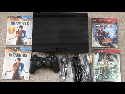 New PS3 Super Slim Unboxing (PlayStation 3 Super Slim 250GB Game