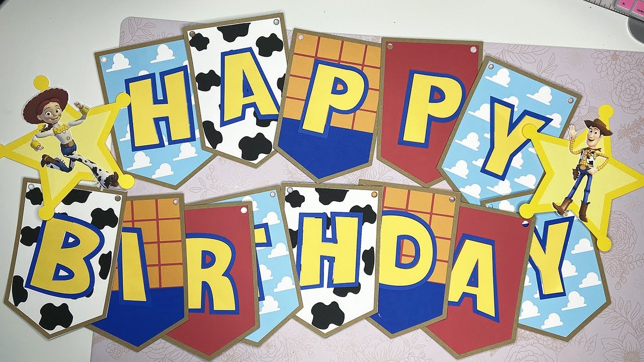 how-to-toy-story-birthday-banner-start-to-finish-youtube