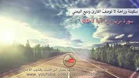 سكينة وراحة لاتُوصف _ القارئ وديع اليمني