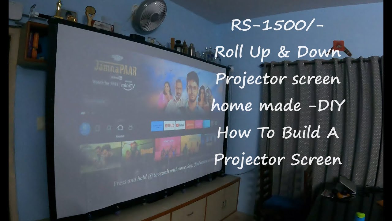 DIY Roll Up Projector screen home made How To Build A Projector Screen ...