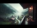 Heavy Rain Sounds with Scenic Views | Relaxing White Noise for Better Sleep & Relaxation | ASMR