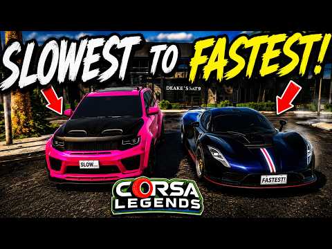 I Went From the SLOWEST to FASTEST Car in Roblox Corsa Legends!
