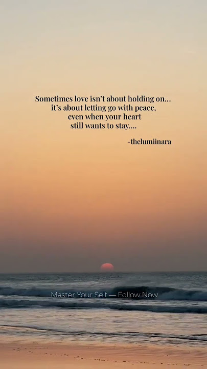 Letting go is also love. 🕊️#shorts