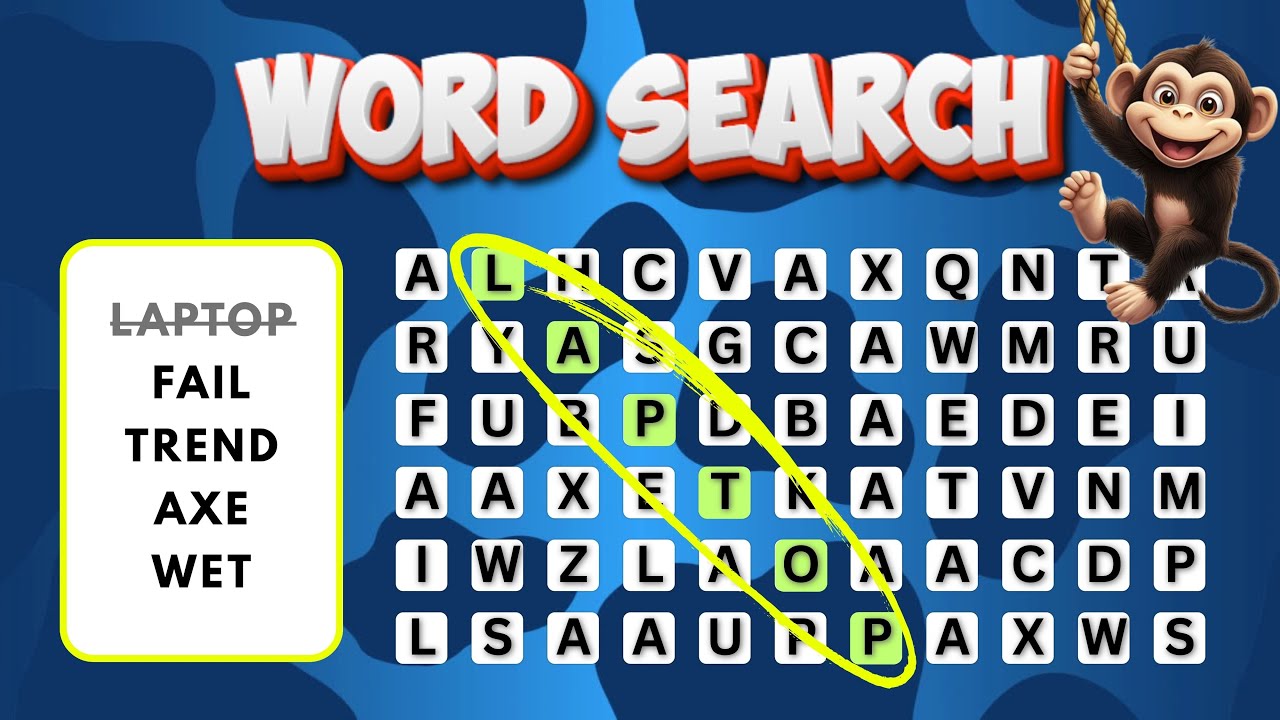 Word Search Game Challenge 🔍 | Fun Word Puzzle for Kids & Family 🧠✨