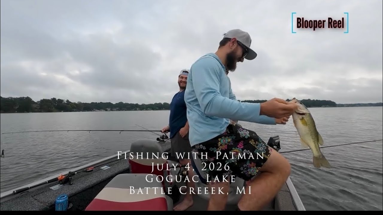 Summer Bass fishing in Michigan – Goguac Lake in Battle Creek.  #bassfishing