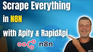 Scrape Everything Online with N8N (Apify or RapidApi - No Code)