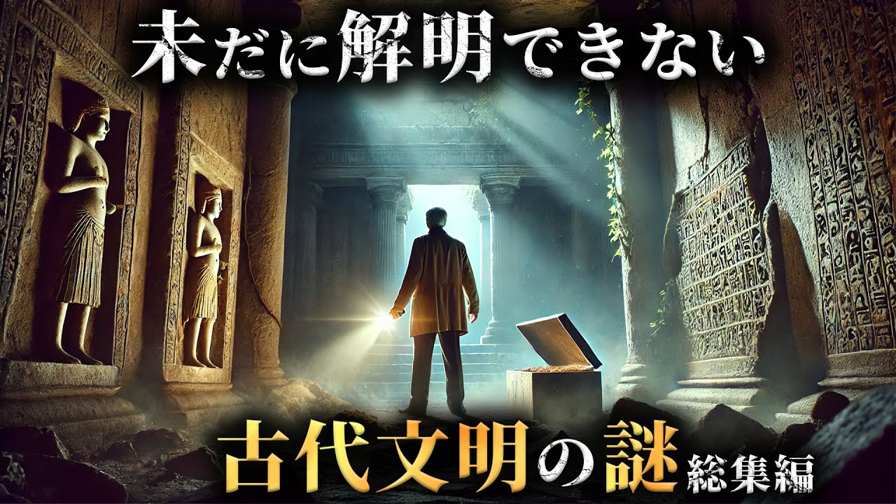 【未解明】教科書には載らない世界中の古代文明が残した謎18選がヤバすぎた...。【 考古学 世界史 総集編 睡眠用 】