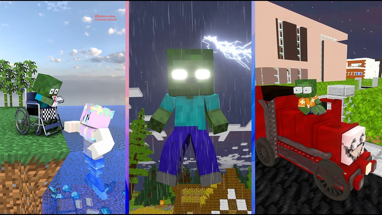 Monster school Why Baby zombie To Be Evil | Minecraft Mix #minecraft