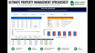Ultimate Property Management Spreadsheet | Rental Property Tracker for Excel & Google Sheets