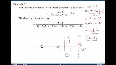 Control Systems, Lecture 12: The Root Locus method, part 2 out of 2