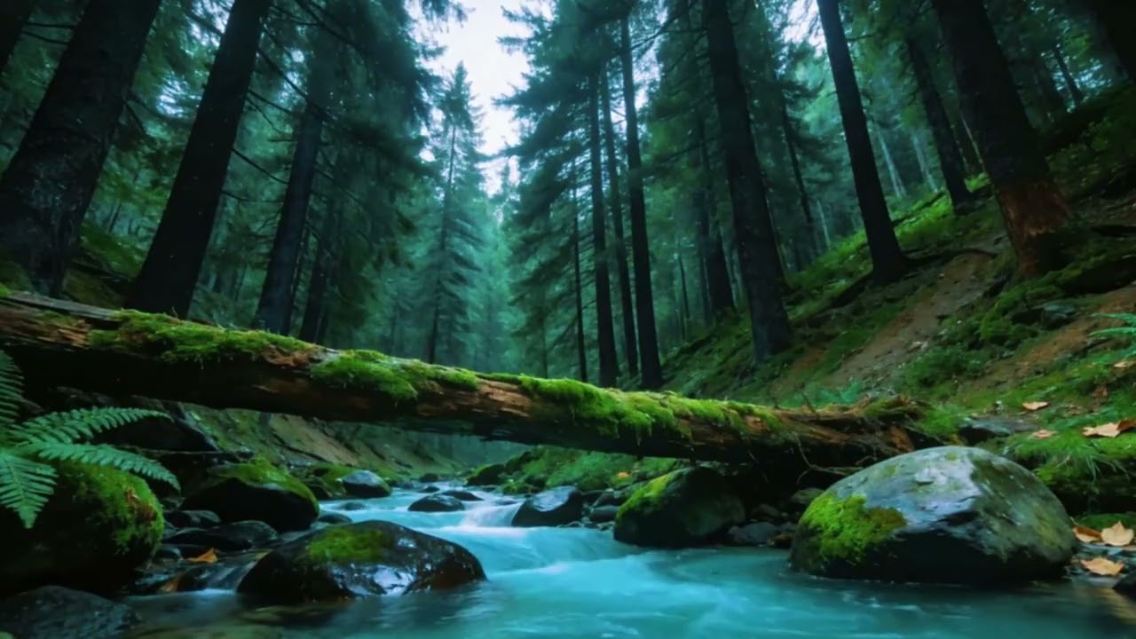 Relaxing Water Sounds in the Forest | Sleep, Study, Meditation, ASMR Nature Ambience