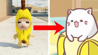 Banana Cat Crying 10000 Times