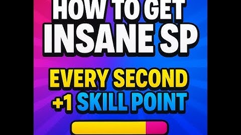 How to Get INSANE SP in Every Second +1 Skill Point!