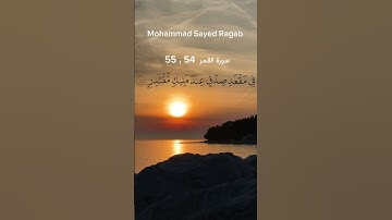 القرآن الكريم  - سورة القمر 54 , 55 #ترتيل_القرآن_الكريم