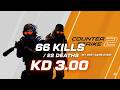 CS2 HIGH FRAG GAMEPLAY: 66 KILLS & 3.00 KD (NO DEATHS STRATEGY)