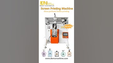 ✨ DEMA Machine Semi Automatic Screen Printing Machine for Square Frosted Glass Bottle
