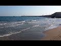 The sound of the winter Mediterranean Sea