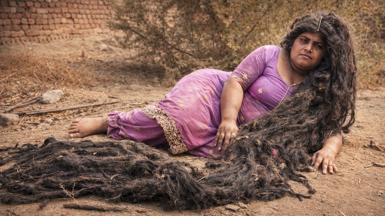 Hair 3 METERS LONG!! 😱 Homeless Woman’s Tragic Story & Last Haircut 💔
