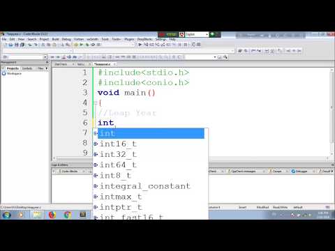 CodeBlock Begining Tutorial Part2 || leap year program in c using if-else