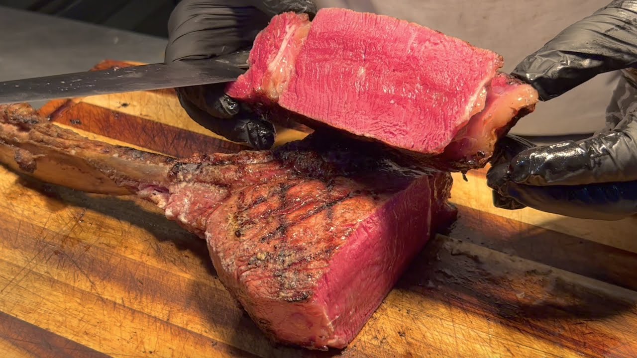 300€ Pastrami Tomahawk Steak Rarest Meat in Berlin YouTube