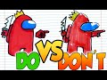 DOs & DON'Ts Drawing AMONG US In 1 Minute CHALLENGE!