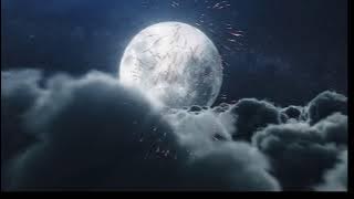 FULL MOON OVER THE CLOUDS WITH SEASONAL MUSIC || PJTV