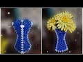 اجمل واشيك فازة بالخرز ممكن تعمليها للمبتدئين How to make a vase in beads