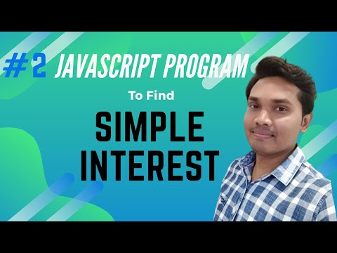JavaScript Program To Find Simple Interest [IN HINDI]