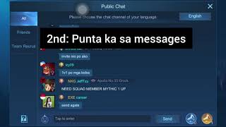 HOW TO DELETE CONVERSATION IN MOBILE LEGEND (TAGALOG SUBTITLES)