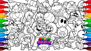 SUPER MARIO GALAXY Movie Coloring Pages | Satisfying Coloring Characters from Super Mario