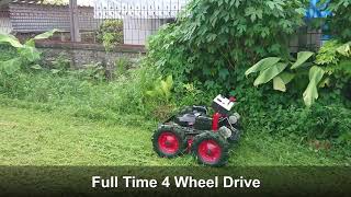 RC Lawn mower  Road sweeper and Leaves Crusher 3 in 1 DIY Proj