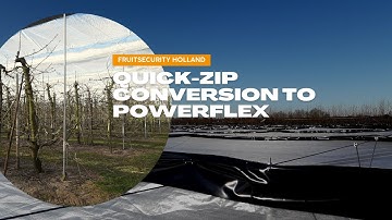Quick-Zip System Replaced by our POWERFLEX Foilsystem with Insectprotection- FRUITSECURITY HOLLAND