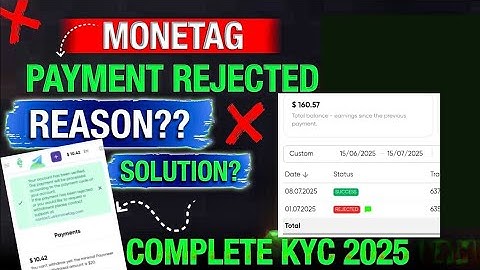 Monetag Payment Rejected | Monetag Profile Name Change | Monetag Kyc Verification Resubmit Problem