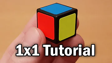 How to solve a 1x1x1 rubiks cube