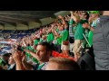 Northern Ireland Fans after final Whistle vrs Germany Will Grigg is on Fire Euro 2016