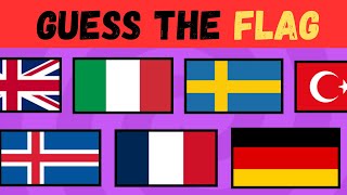 "Can you guess All 47 Europe Flag" 🤔🚩