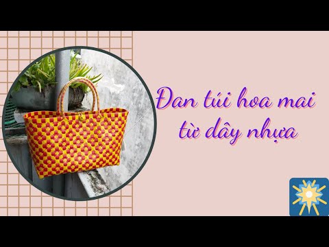 Video Cách đan Giỏ (Đan làn) hoa mai bằng dây nhựa - How to... - youtube