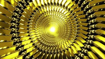 4K VJ Loops Abstract Motion Background || Golden kaleidoscope VJ Loops -Trippy Psychedelic Visuals