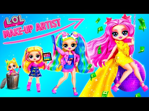 LOL Growing up from poor to rich! LOL OMG DIYs and Doll Crafts