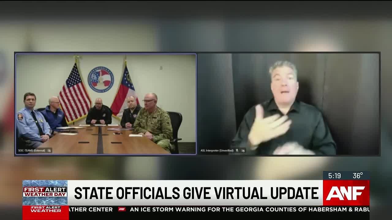 State officials give update on winter storm response