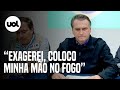 Bolsonaro diz que exagerou ao dizer que coloca 'a cara na fogo’ por Milton Ribeiro: "Coloco a mão"